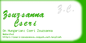 zsuzsanna cseri business card